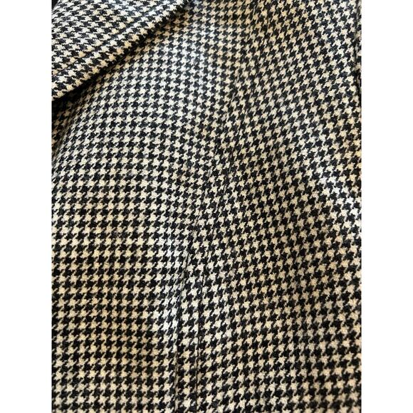 Vtg Pendleton Womens Sz 6 Blazer 100% Virgin Wool Black Houndstooth Short Jacket - Picture 10 of 16